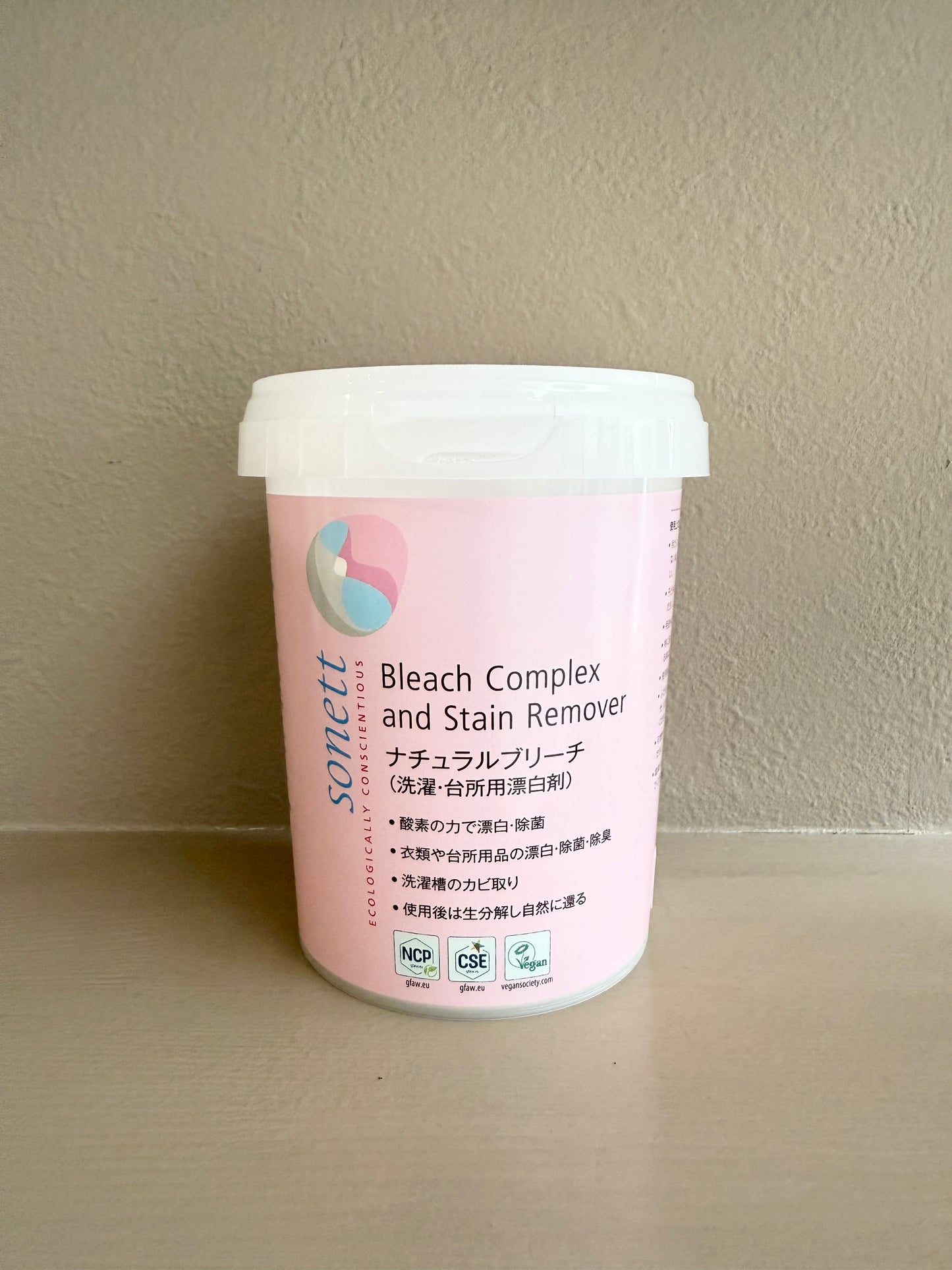 【SONNET】ナチュラルブリーチ(洗濯・台所用漂白剤) 450g