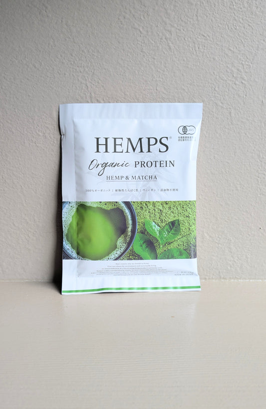 【 HEMPS 】 オーガニックプロテイン ヘンプ&抹茶 25g